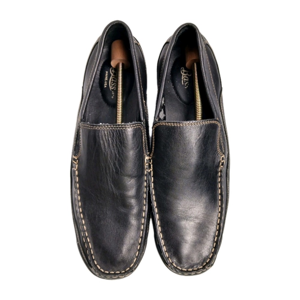 G.H. Bass Leather Slip-On Loafers Brown Casual Shoes Men Classic SIZE 10 M #1491